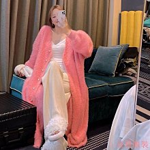 小美の店毛呢外套氣質皮毛一件式粉色2023年新款女裝冬季加厚中長款毛呢大衣 歷史價格詳細信息