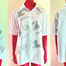 鴨米衣舖中大尺碼拼布白花朵雙袋樣黑色薄棉麻布長袖外衫/襯衫~秋裝 歷史價格詳細信息