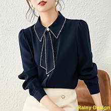 雪紡襯衫女長袖 早春秋新款 甜美泡泡袖收腰 顯瘦短版 韓版方領上衣~CoCo服飾 歷史價格詳細信息