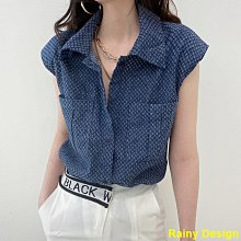 韓國 口袋排釦下擺帶衫 領5分袖 率性時尚休閒款~下單請註明選購顏色【衣荳小舖】連線超低價 歷史價格詳細信息