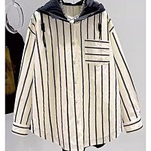 女人衣櫥㊕秋裝小資歐美版型簡約大地色 淺卡其/深焦糖色胸口袋單排釦 垮肩長袖連帽垂帶臀長上衣帽T風衣外套 大尺碼超大胸108-148.C785♥ 歷史價格詳細信息