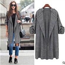 享SO中大尺碼專賣店【B9317】氣質垂墜感長罩衫外套 歷史價格詳細信息