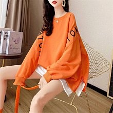 【現貨精選】圓領條紋衛衣女2022秋季新款長袖oversize寬松上衣慵懶復古外套潮 歷史價格詳細信息