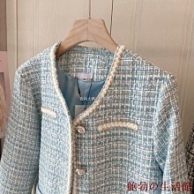 鮑勃の生活館小香風套裝 小香套裝 小香風套裝大尺碼 小香風 小香風衣服 泡泡袖襯衫女春夏2022新款小香風短版洋氣設計感格子短 歷史價格詳細信息