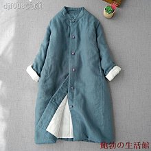 復古盤扣棉衣外套女秋冬2020短款休閒立領夾棉棉麻棉服長袖 歷史價格詳細信息