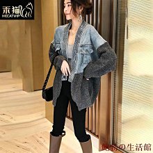 歐貨牛仔拼接連帽外套女小個子洋氣百搭棒球外套棒球服秋冬新款歐洲站 歷史價格詳細信息