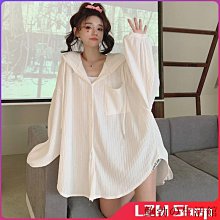 鮑勃の生活館長版外套 襯衫 條紋襯衫 短袖洋裝 下擺開叉上衣 外套 中長款 正韓洋裝 大尺碼衣著 200斤內 韓妞必備 歷史價格詳細信息