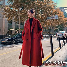 欣欣百貨大尺碼毛呢外套女 黑色過膝毛呢外套 寬鬆繫帶呢子大衣 加厚保暖防風毛呢大衣 西裝領長款毛呢外套 歷史價格詳細信息