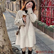 欣欣百貨大尺碼毛呢外套女 黑色過膝毛呢外套 寬鬆繫帶呢子大衣 加厚保暖防風毛呢大衣 西裝領長款毛呢外套 歷史價格詳細信息