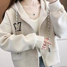 早秋連帽衛衣女春韓版寬松薄款撞色拼接設計感小眾小個子外套-餘登米女裝 歷史價格詳細信息