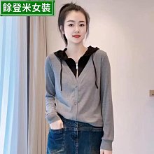 假兩件上衣  春秋韓版原宿風寬鬆口袋印花拼接撞色假兩件長袖薄款衛衣女潮-餘登米女裝 歷史價格詳細信息