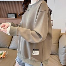 早秋衛衣女春韓版寬松百搭學生撞色薄款美式連帽上衣外套-餘登米女裝 歷史價格詳細信息