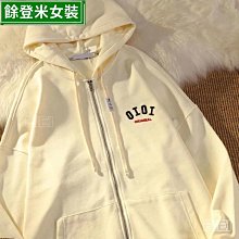 早秋連帽衛衣女春韓版寬松薄款撞色拼接設計感小眾小個子外套-餘登米女裝 歷史價格詳細信息