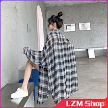 熹熹服裝長版格子襯衫外套????M-4XL現貨 大尺碼上衣????寬鬆長袖 格紋外套 薄外套 開衫 女生衣著 衣著 正韓上衣 學生 歷史價格詳細信息