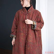 復古盤扣棉衣外套女秋冬2020短款休閒立領夾棉棉麻棉服長袖 歷史價格詳細信息