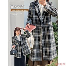 熹熹服裝A Great skill 胖女孩穿搭 W932大尺碼女裝韓版復古風雙排扣外套胖妹妹冬款洋氣千鳥格上衣 歷史價格詳細信息