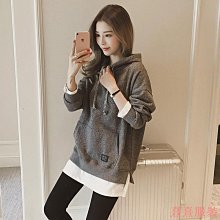 熹熹服裝大尺碼長袖 女上衣長袖 韓版女裝 長版帽T 寬鬆大學T 韓版 連帽大學T 女 長袖 百搭 假兩件 上衣 中長款 寬鬆 顯 價格比較,價格查詢,歷史價格詳細信息