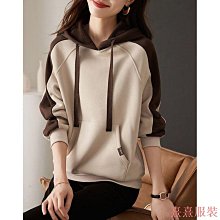 熹熹服裝美式復古插肩袖圓領大學T女新款大尺碼寬鬆顯瘦上衣 歷史價格詳細信息