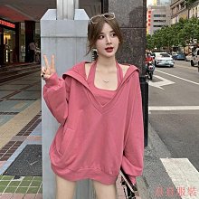 熹熹服裝大尺碼微胖 高品質氣質假兩件拼接大學T女2023秋季新款撞色愛心繡花女士長袖上衣洋氣 歷史價格詳細信息