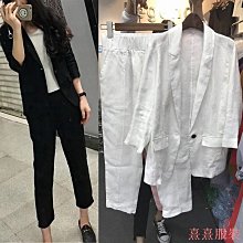 套裝 韓版夏季亞麻襯衫+短褲 寬鬆休閒套裝【TJ9347】現貨+預購 Doppler 歷史價格詳細信息