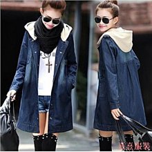 小美の店S-2XL❤現貨牛仔外套❤大尺碼開襟長袖中長款寬鬆加棉刷毛風衣外套 女生衣著 保暖外套 厚外套 正韓上衣 衣服 長版外套 歷史價格詳細信息