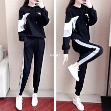 現貨 連帽衛衣休閑運動套裝男秋季新款寬松舒適潮牌寬松衛褲兩件套 歷史價格詳細信息