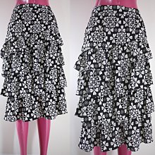 鴨米衣舖中大尺碼拼布白花朵雙袋樣黑色薄棉麻布長袖外衫/襯衫~秋裝 歷史價格詳細信息