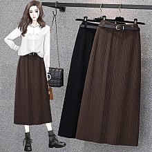 MissBig秋冬新款高腰百褶西裝裙高腰顯瘦遮胯A字裙《148547433》 歷史價格詳細信息