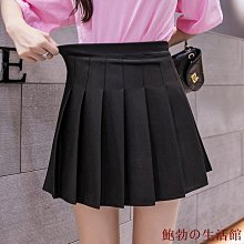 .a字短裙 韓版百褶裙口袋夏季小個子鬆緊高腰彈力短裙女胖mm大尺碼顯瘦半身裙黑色 牛仔裙 短裙 工裝裙 長褲裙 裙子 歷史價格詳細信息