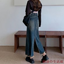鮑勃の生活館大尺碼牛仔半身裙 性感時尚荷葉邊魚尾裙中長款高腰包臀長裙 歷史價格詳細信息