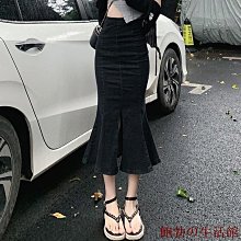 鮑勃の生活館性感辣妹牛仔半身裙女士春秋2022年新款褲裙大尺碼短裙高腰顯瘦裙子性感牛仔裙 牛仔短裙 歷史價格詳細信息