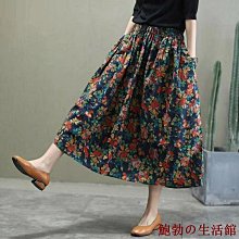 棉麻半身裙女春夏新款大碼高腰百褶裙中長款寬松垂感時尚大擺裙子 歷史價格詳細信息