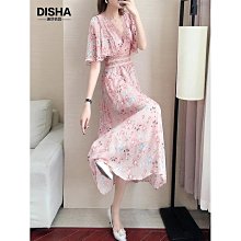 過膝長洋裝M-3XL 短袖洋裝連身裙 法式復古桔梗初戀長裙 夏 新款 輕熟風森系超仙顯瘦 女神洋裝 正韓洋裝  女裝 洋 歷史價格詳細信息