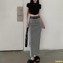 半身裙 韓版裙 女生短裙 小個子裙褲 高腰半身裙 灰色百搭短裙 西裝褲裙 新款短裙 歷史價格詳細信息