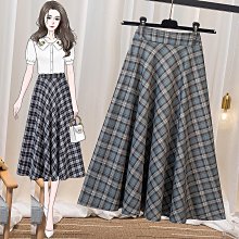 MissBig春夏新款A字裙中腰氣質時尚半身裙經典格紋中長裙《759505024》 價格比較,價格查詢,歷史價格詳細信息