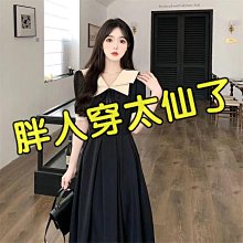 【歡迎光臨】【小胖仙】加大尺碼 大尺碼  大尺碼女裝溫柔風洋裝女夏季新款法式方領不規則中長款仙女裙子 歷史價格詳細信息