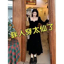 【歡迎光臨】【小胖仙】加大尺碼 大尺碼  大尺碼女裝溫柔風洋裝女夏季新款法式方領不規則中長款仙女裙子 歷史價格詳細信息