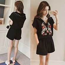 【歡迎光臨】大尺碼套裝 條紋T恤+短褲套裝 兩件式套裝 休閒套裝 女生衣著 寬鬆  夏季短袖短褲 C5951 歷史價格詳細信息