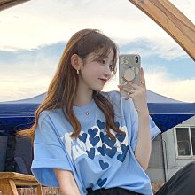 【歡迎光臨】 純棉夏季2024新款情侶裝短袖T恤女韓版寬鬆學生ins上衣女潮 歷史價格詳細信息