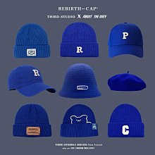 鴨舌帽克萊因藍拼色帽子男潮春秋新款棒球帽設計感小眾藍色美式鴨舌帽夏 歷史價格詳細信息