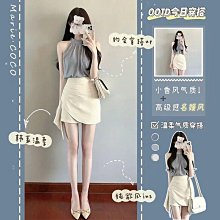 【歡迎光臨】 套裝/單件秋季法式小清新長袖圓領碎花襯衫+藍色少女闊腿褲兩件套 歷史價格詳細信息