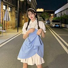 【歡迎光臨】 套裝/單件秋季法式小清新長袖圓領碎花襯衫+藍色少女闊腿褲兩件套 歷史價格詳細信息