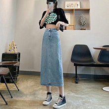 開叉直筒牛仔褲女春季新款加肥加大碼胖mm寬鬆顯瘦鬆緊腰闊腿長褲 歷史價格詳細信息