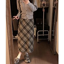 【歡迎光臨】中長款半身裙2023秋冬新款排扣百搭高腰大擺適合胯大腿粗的半身裙 歷史價格詳細信息