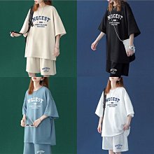 【歡迎光臨】大尺碼套裝 條紋T恤+短褲套裝 兩件式套裝 休閒套裝 女生衣著 寬鬆  夏季短袖短褲 C5951 歷史價格詳細信息