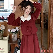 熹熹服裝法式赫本風大尺碼女裝秋冬新款時尚兩件套黑色上衣外搭配半身裙套裝 U8CR 歷史價格詳細信息