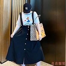 【遮胯又顯瘦】胖mm大尺碼牛仔裙子中長款a字半身裙寬鬆高腰顯瘦學生加肥女裝100公斤 歷史價格詳細信息