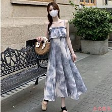 小美の店Dress  韓版休閒碎花洋裝 辣媽開叉裙 女裝 大尺碼長裙 休閒裙子 收腰度假復古碎花裙 歷史價格詳細信息