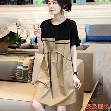 小美の店大尺碼女裝女裙 拼接假兩件 休閒洋裝女 寬鬆 工裝襯衫裙子 洋裝 價格比較,價格查詢,歷史價格詳細信息