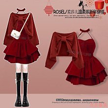小美の店大尺碼女裝冬季套裝女新款寬鬆紅色本命年毛衣百褶短裙兩件套 歷史價格詳細信息